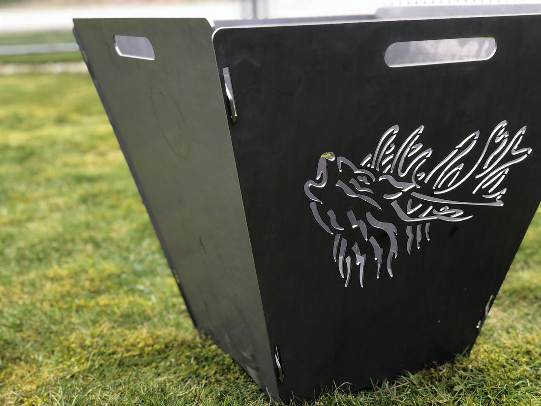 Bålfad med kronhjort