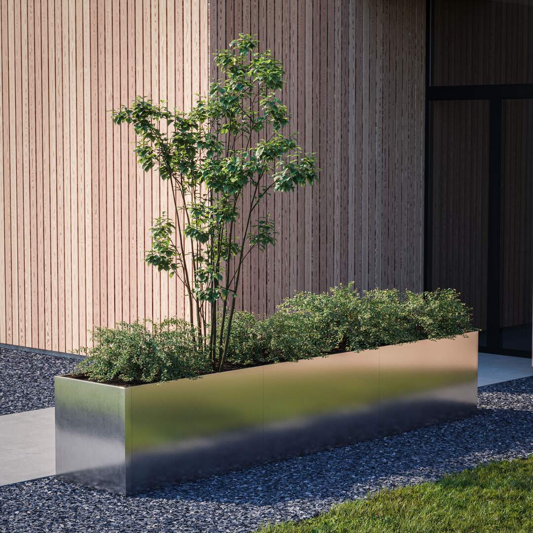 Modulopbyggede - Rektangulært højbede Galvaniseret stål