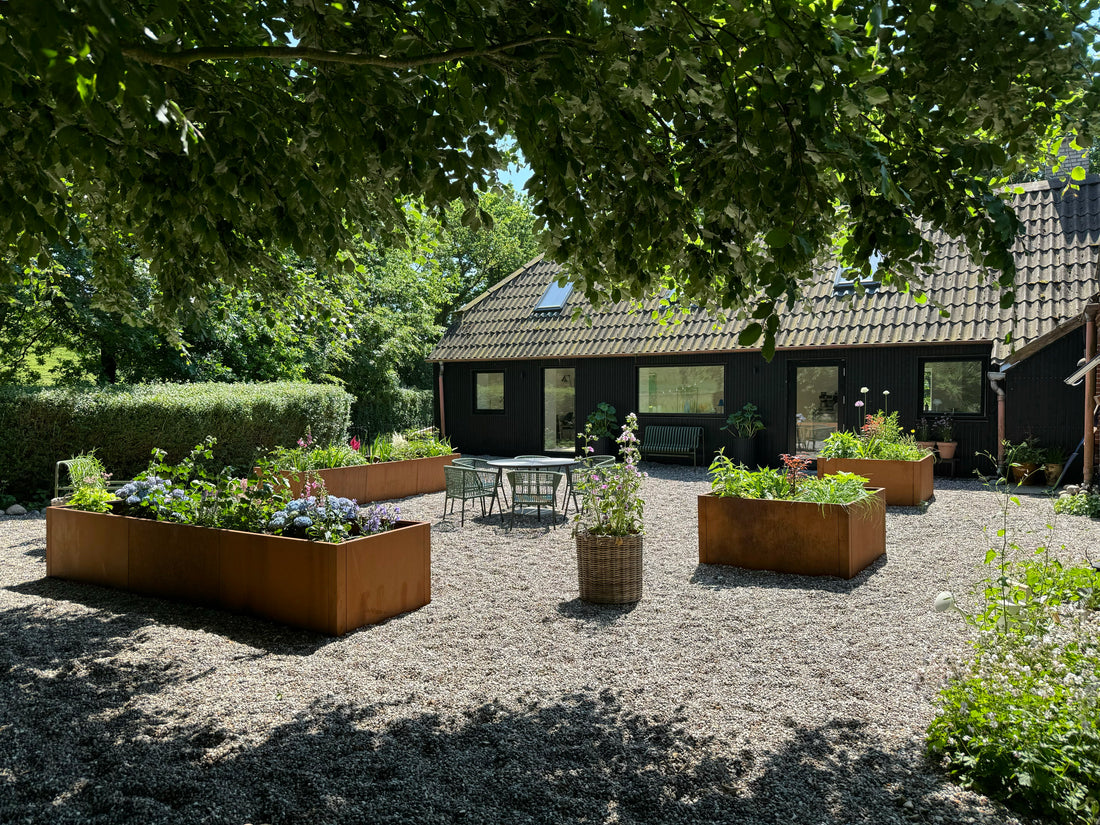 Modulopbyggede - Rektangulære højbede i corten stål