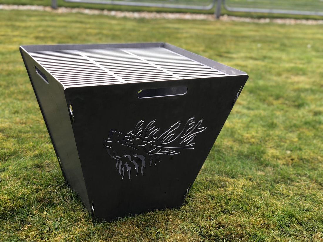 Bålfad med kronhjort