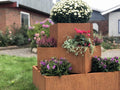 Blomsteropsats råt stål