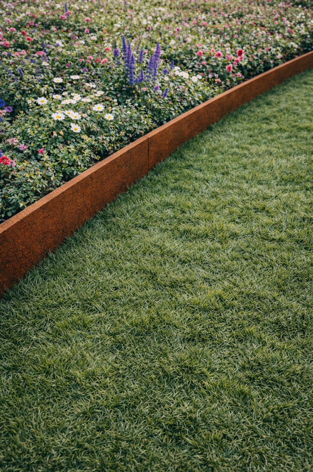 Græskanter i corten stål