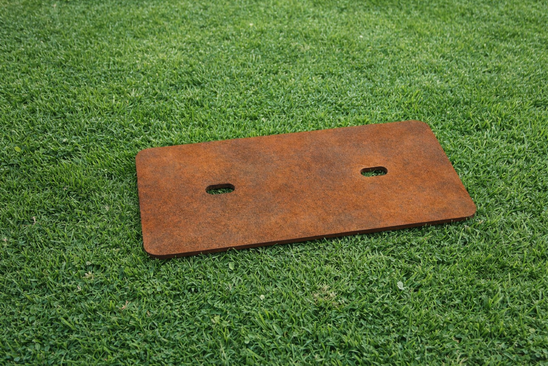 Forlænger beslag til saml selv bed i corten stål