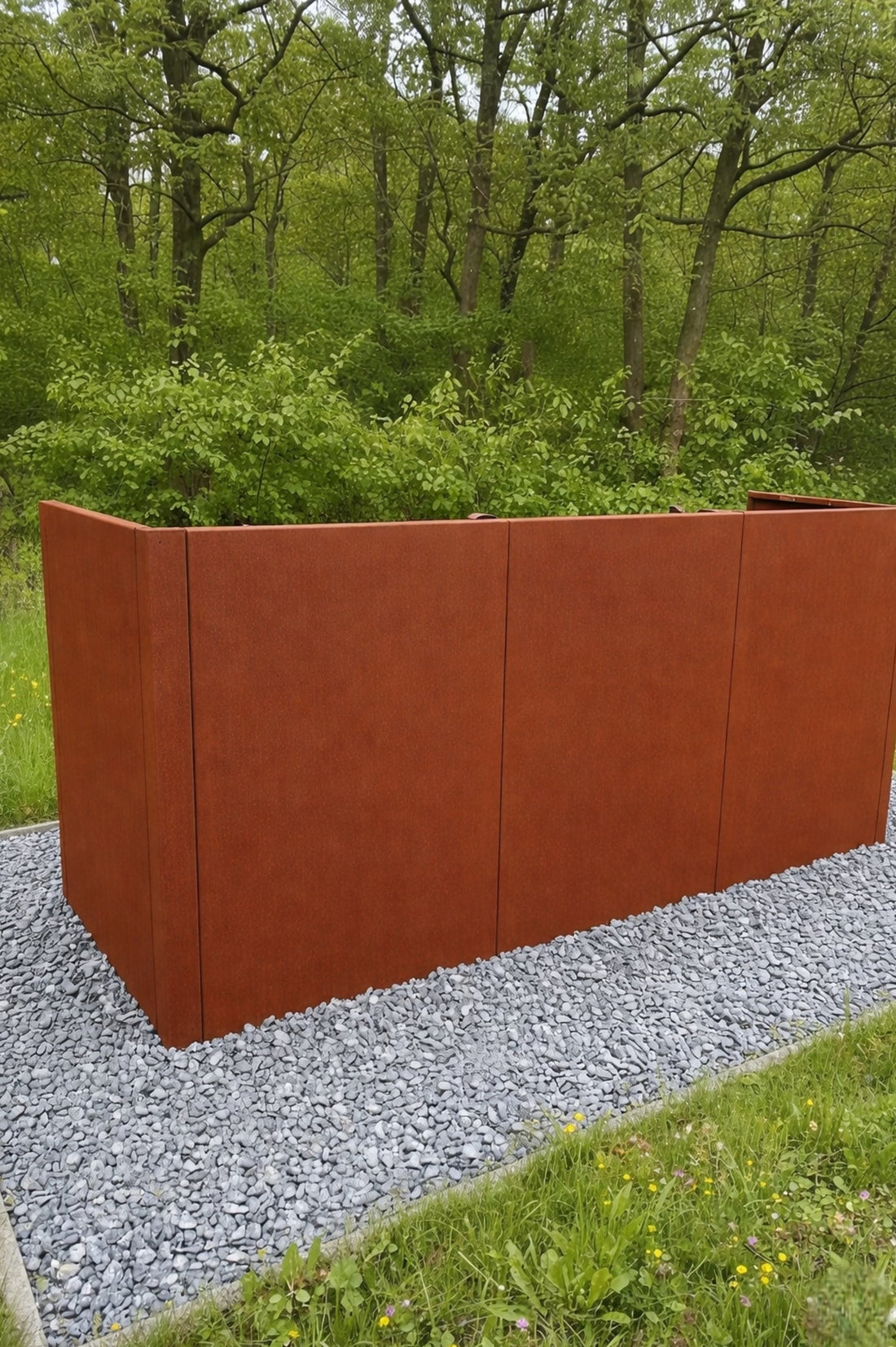 Skraldespandsskjuler - Uden mønster