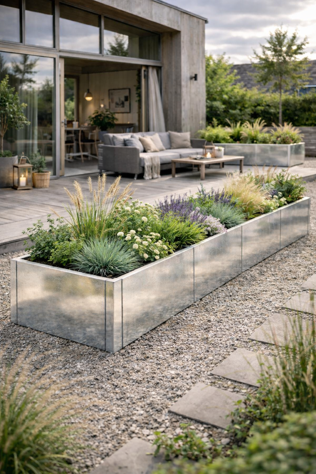 Modulopbyggede specialmål: Højbede uden bund - Galvaniseret stål