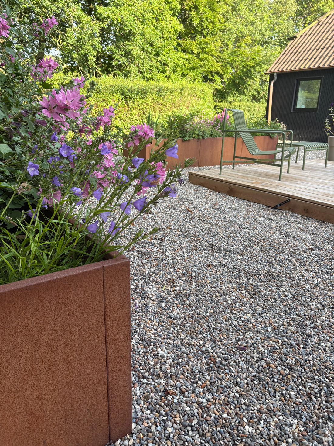 Modulopbyggede - Rektangulære højbede i corten stål